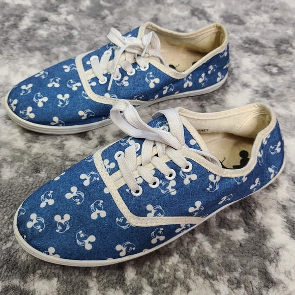 Shoes - Mickey Mouse Lace Up Tennis Shoes Flats